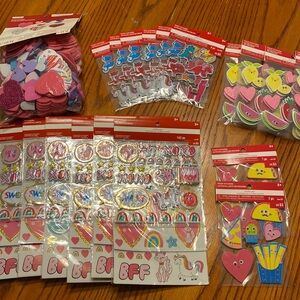 Valentines Creatology Foam Puffy Stickers for kids bundle
